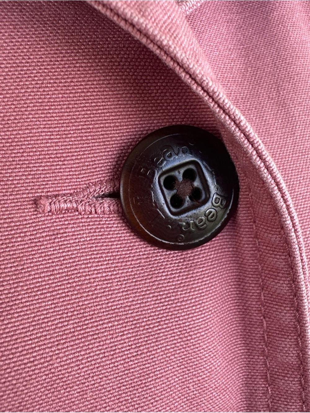 L.L. Bean Women’s Size L Pink Chore Jacket Flannel-Lined  Barn Work Coat Canvas - Picture 3 of 15
